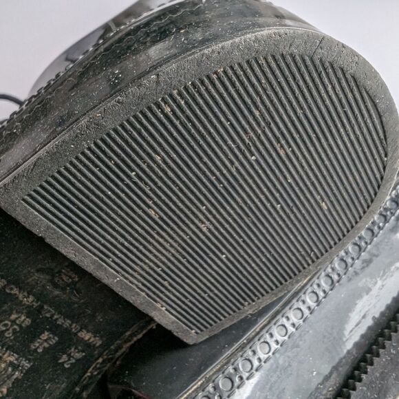 Melissa Rain Black Lace-Up Brogue Boots Us7 - Picture 8 of 16